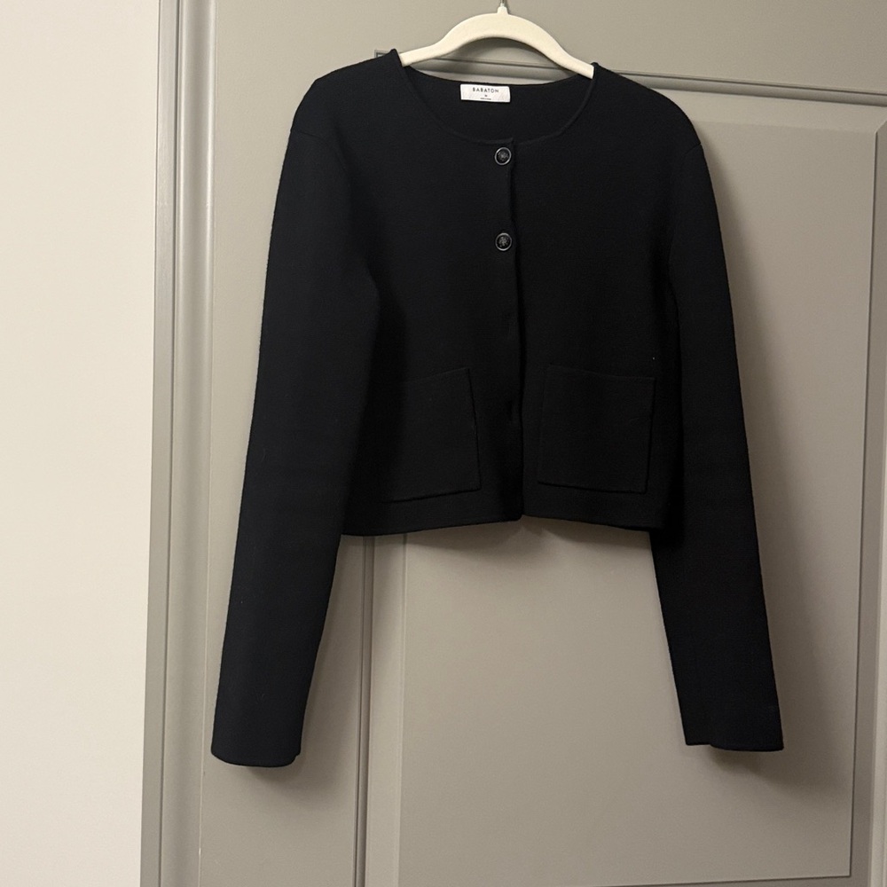 Aritzia Black Buttoned Cardigan